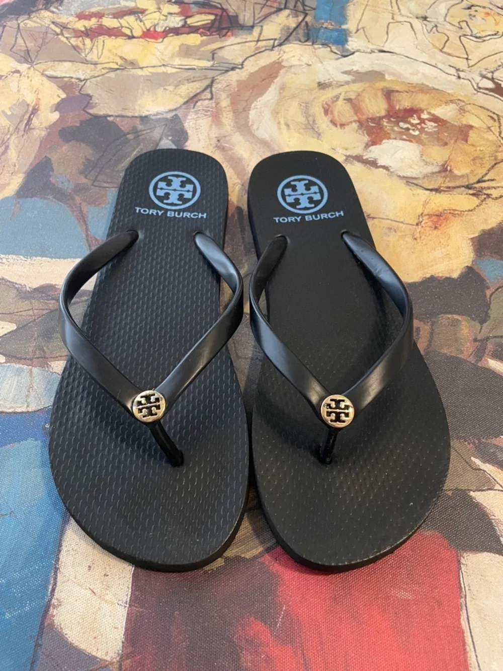 💐Price Firm💐Tory Burch Flip Flops - Picture 1 of 7